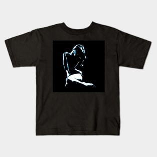 woman silhouette art Kids T-Shirt